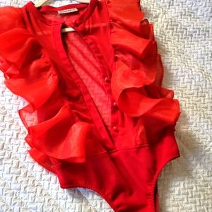 Red Sexxy Bodysuit